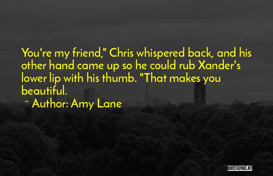 You're My Friend Quotes By Amy Lane