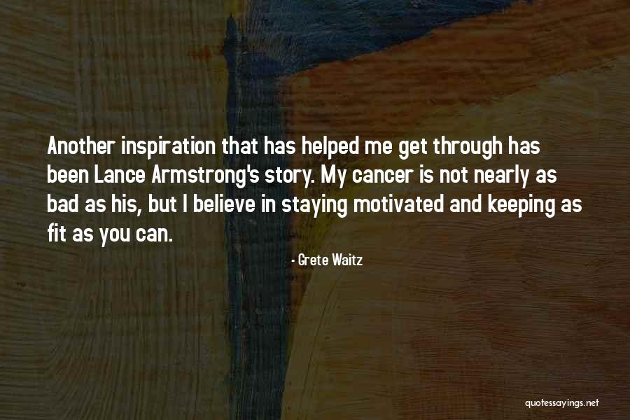 You're My Inspiration Quotes By Grete Waitz