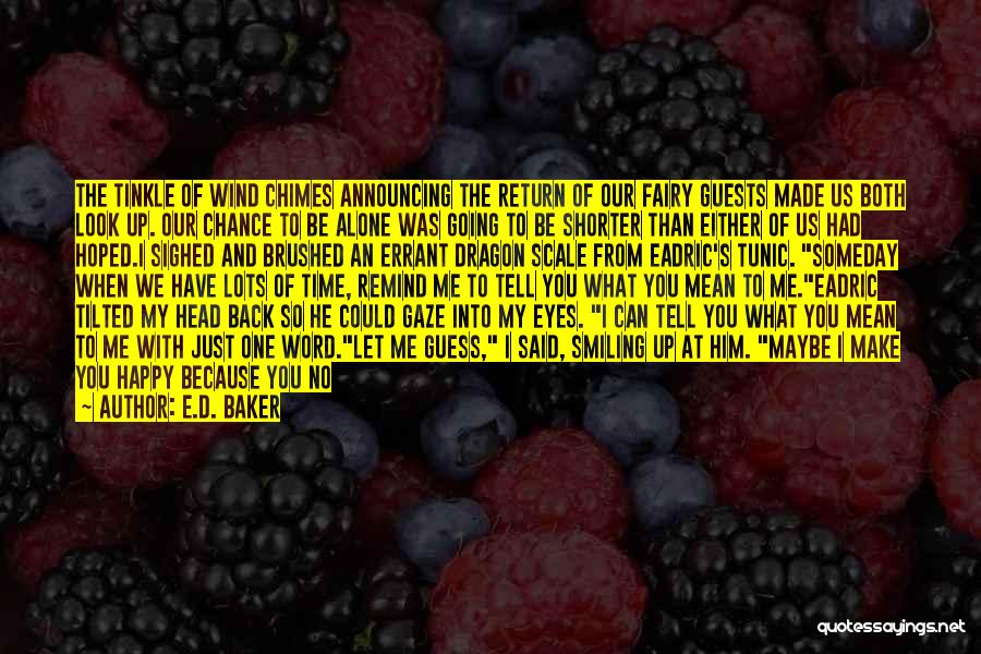 You're Not Easy To Love Quotes By E.D. Baker