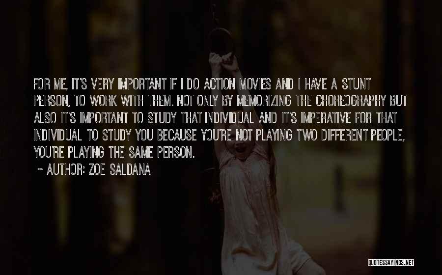 You're Not Important To Me Quotes By Zoe Saldana
