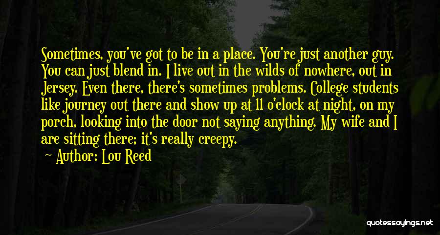 You're Not Just Another Guy Quotes By Lou Reed