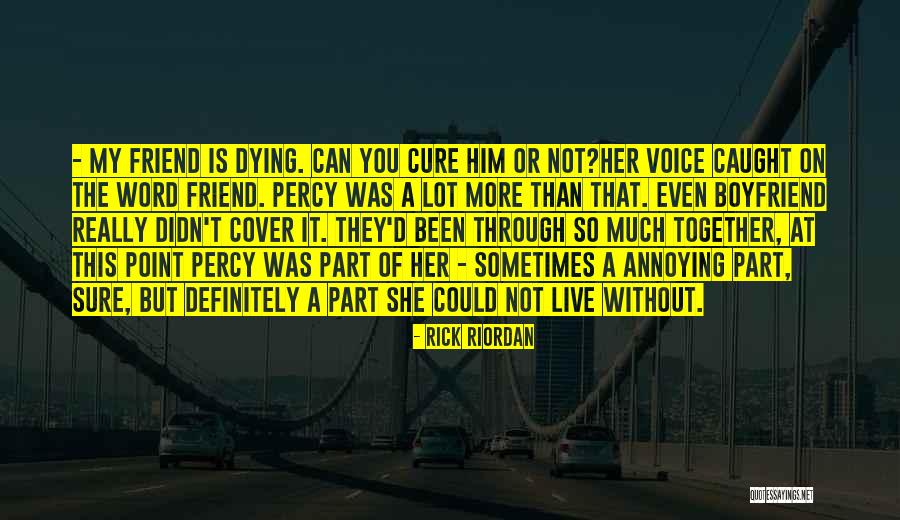 You're Not My Boyfriend Quotes By Rick Riordan You're Not My Boyfriend Quotes By Rick Riordan