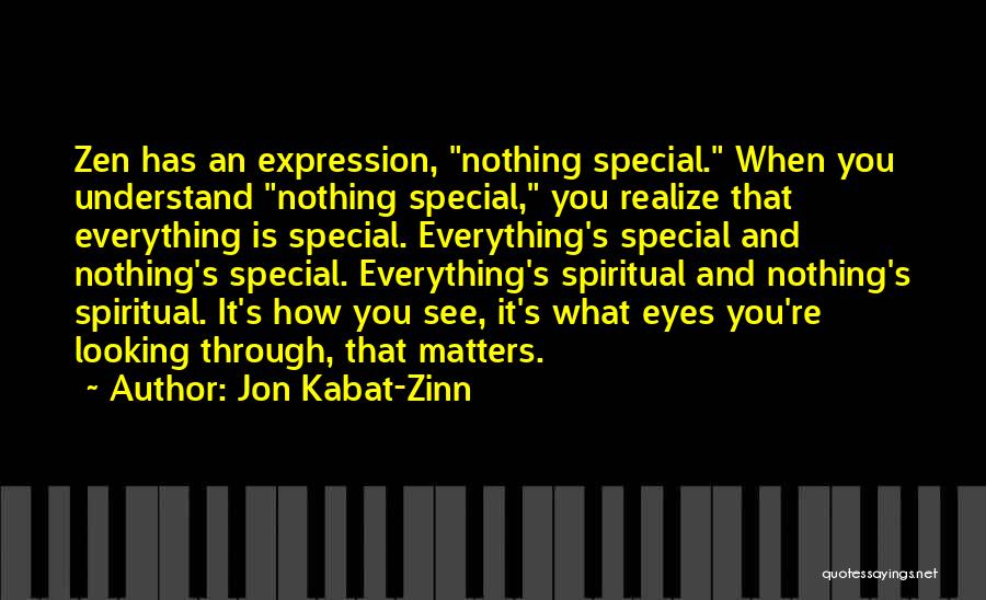 You're Nothing Special Quotes By Jon Kabat-Zinn
