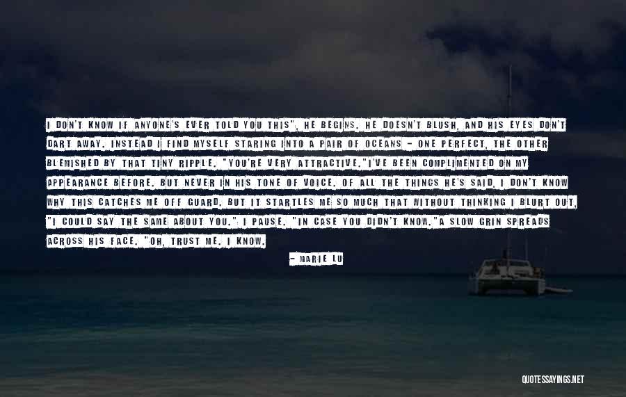 You're Perfect In My Eyes Quotes By Marie Lu You're Perfect In My Eyes Quotes By Marie Lu