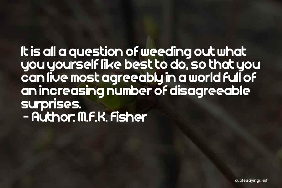 You're So Full Of Yourself Quotes By M.F.K. Fisher