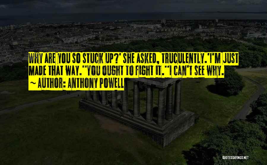 You're So Stuck Up Quotes By Anthony Powell