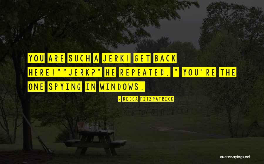 You're Such A Jerk Quotes By Becca Fitzpatrick