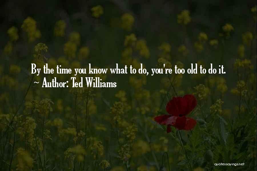 You're Too Old Quotes By Ted Williams