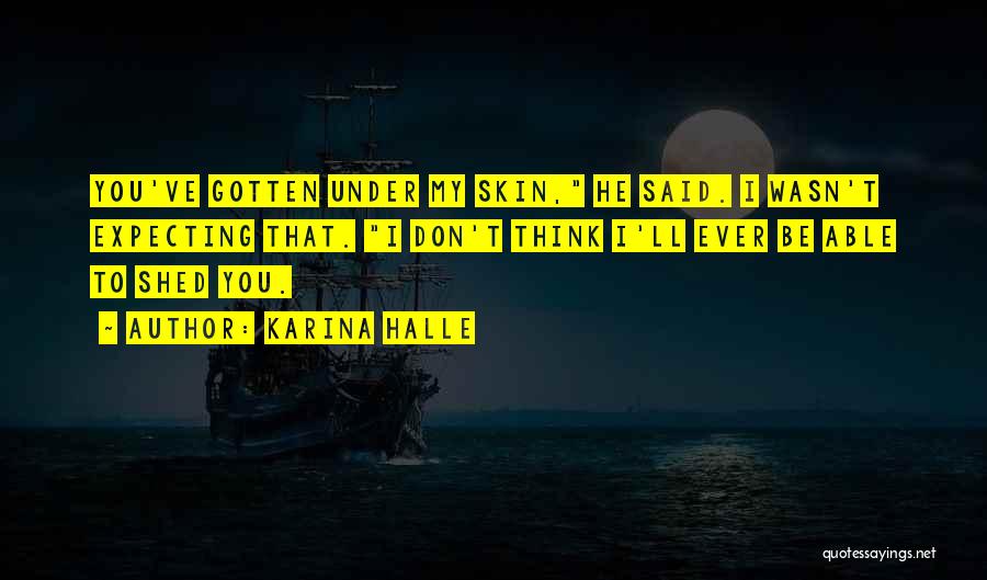 You're Under My Skin Quotes By Karina Halle