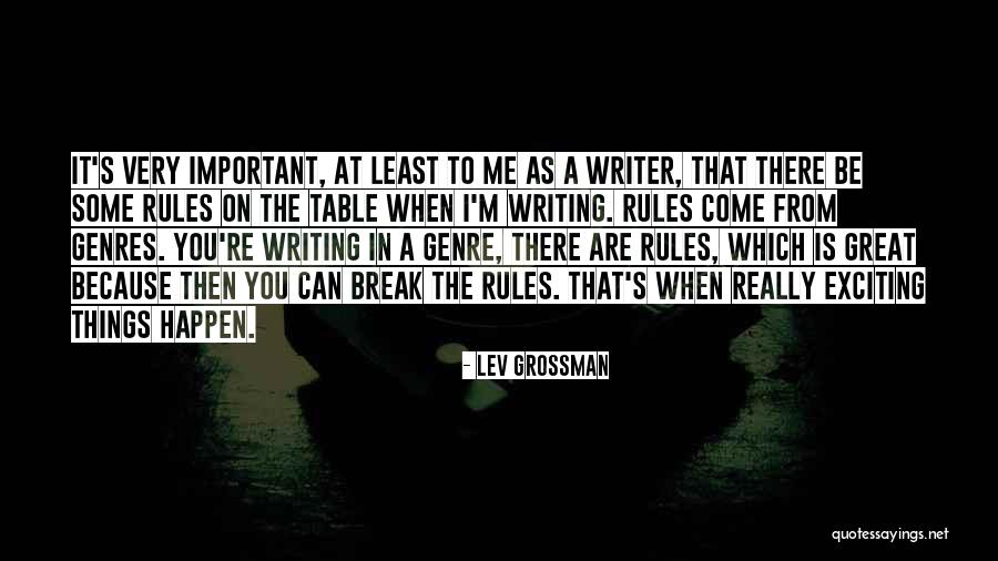 You're Very Important To Me Quotes By Lev Grossman