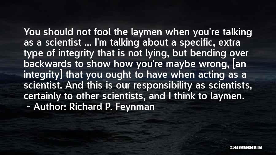 You're Wrong Quotes By Richard P. Feynman
