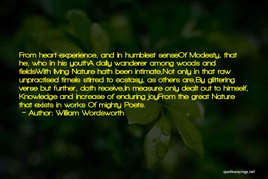 Youth And Experience Quotes By William Wordsworth