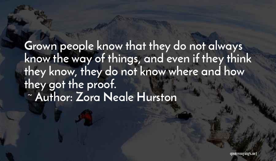 Youth And Experience Quotes By Zora Neale Hurston