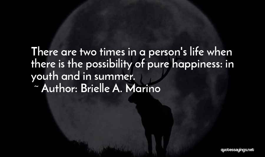 Youth And Happiness Quotes By Brielle A. Marino