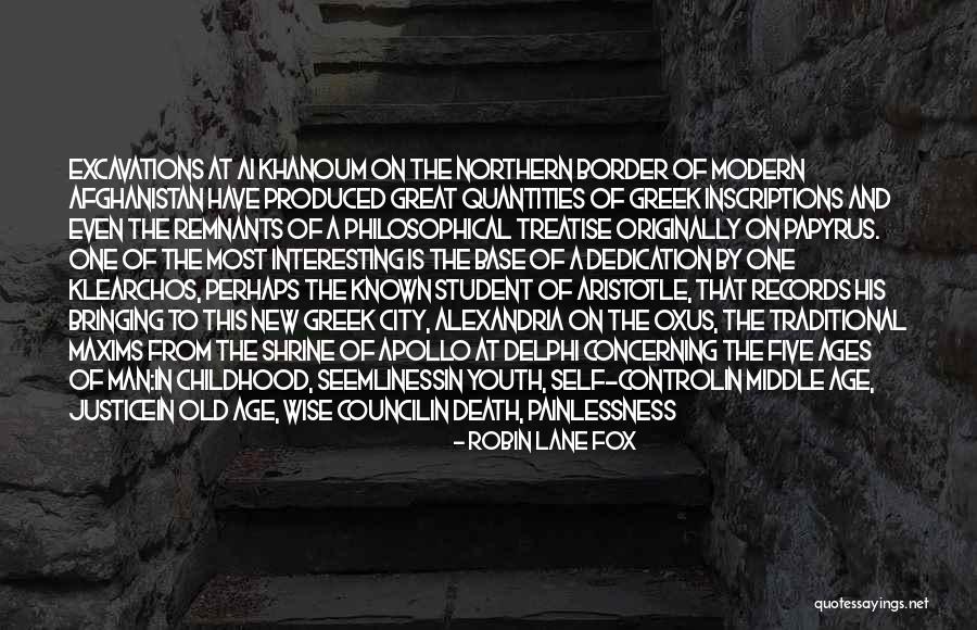 Youth Aristotle Quotes By Robin Lane Fox