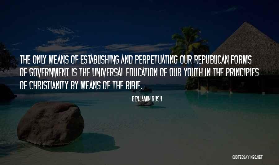 Youth Education Quotes By Benjamin Rush
