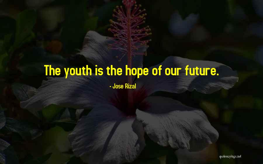 Youth Future Quotes By Jose Rizal