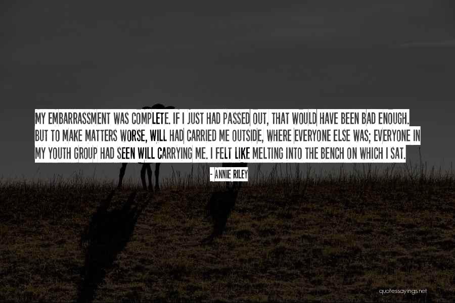 Youth Group Quotes By Annie Riley Youth Group Quotes By Annie Riley