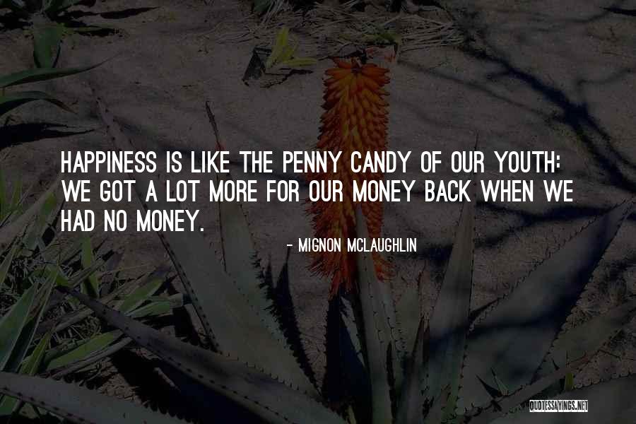 Youth Happiness Quotes By Mignon McLaughlin Youth Happiness Quotes By Mignon McLaughlin