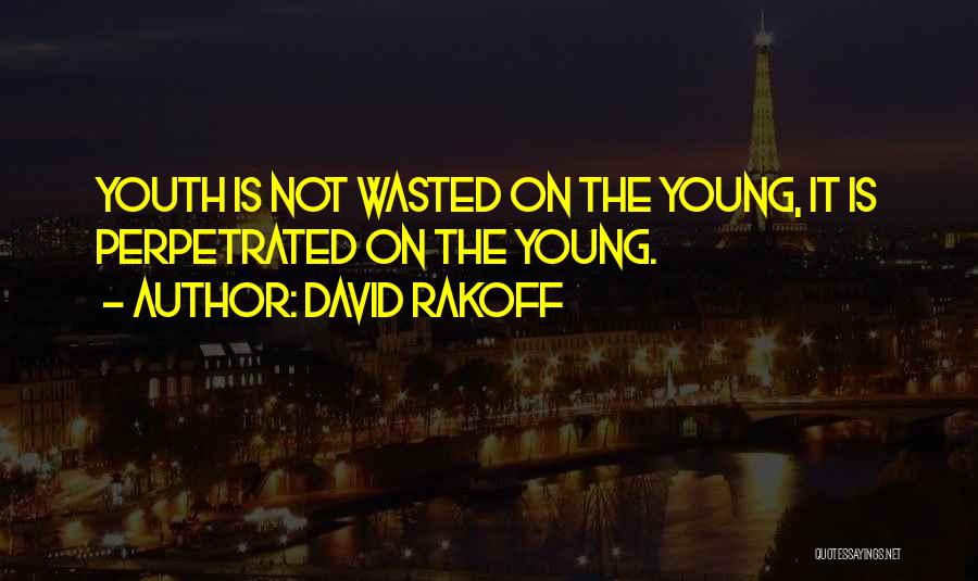 Youth Is Wasted On The Young Quotes By David Rakoff