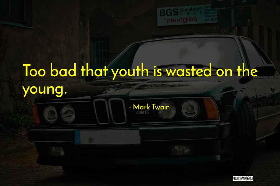 Youth Is Wasted On The Young Quotes By Mark Twain