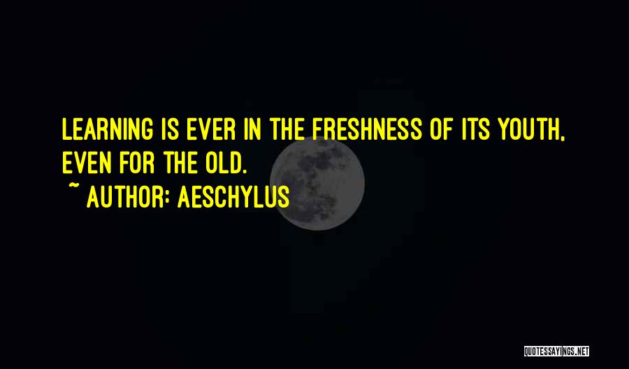 Youth Learning Quotes By Aeschylus