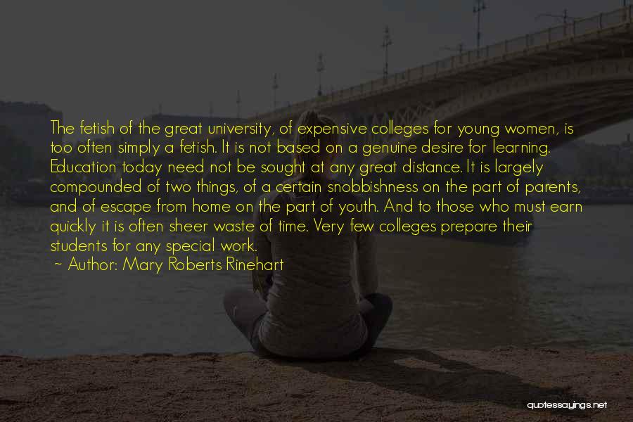 Youth Learning Quotes By Mary Roberts Rinehart