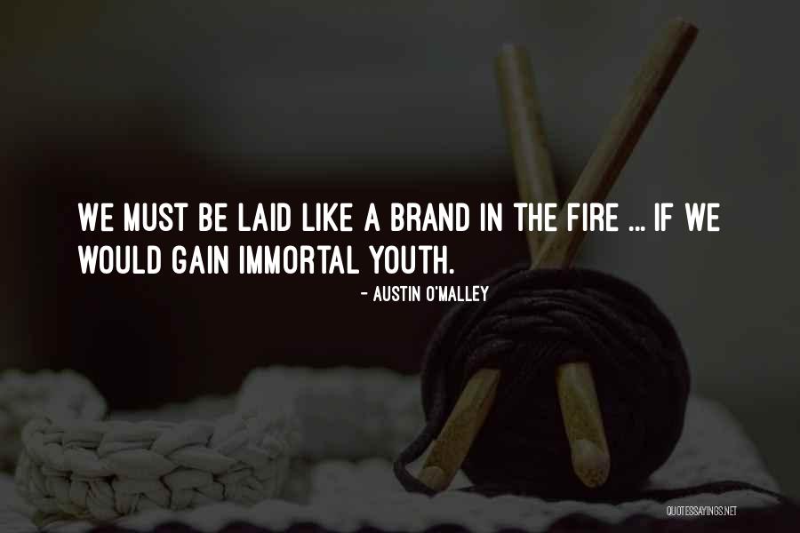 Youth On Fire Quotes By Austin O'Malley Youth On Fire Quotes By Austin O'Malley