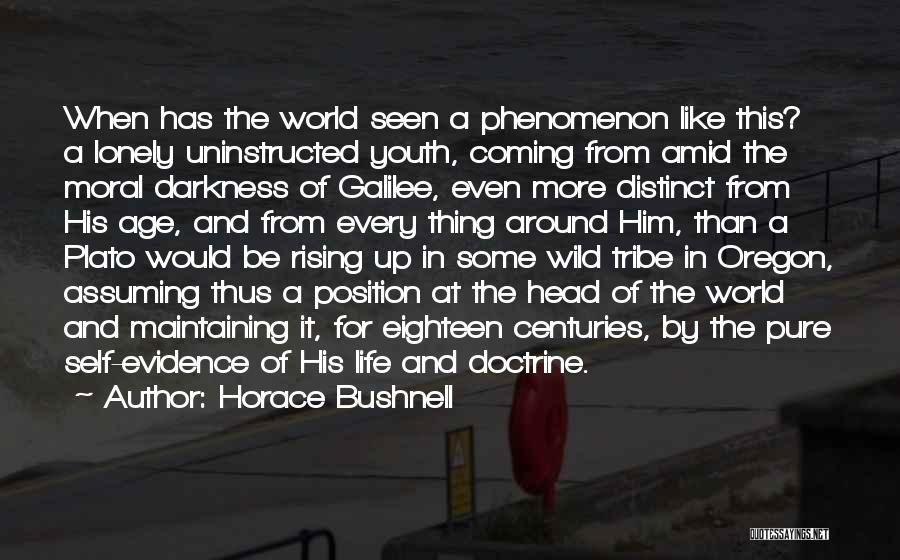 Youth Plato Quotes By Horace Bushnell