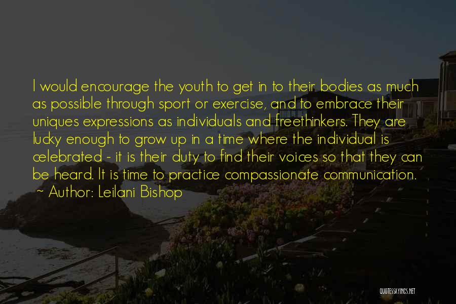 Youth Sports Quotes By Leilani Bishop