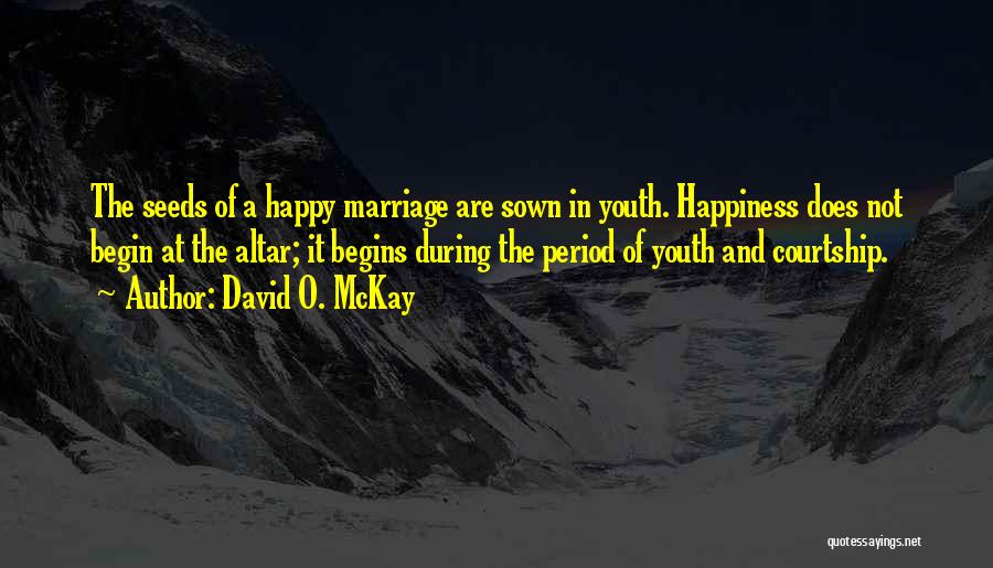 Youth That Is Happy Quotes By David O. McKay