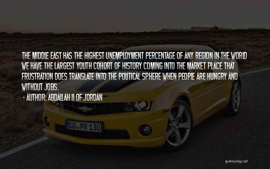 Youth Unemployment Quotes By Abdallah II Of Jordan