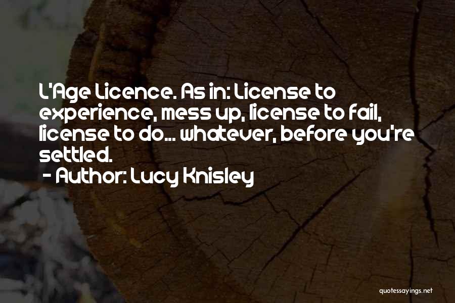 Youth Vs Experience Quotes By Lucy Knisley