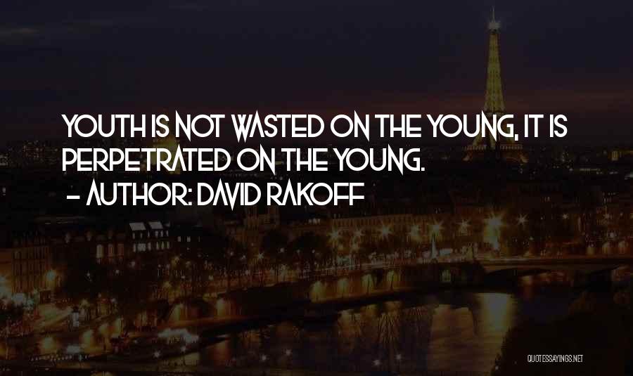 Youth Wasted On The Young Quotes By David Rakoff