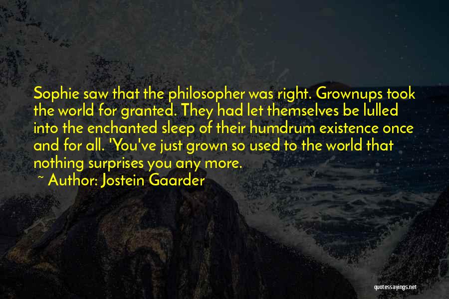 You've Grown Quotes By Jostein Gaarder