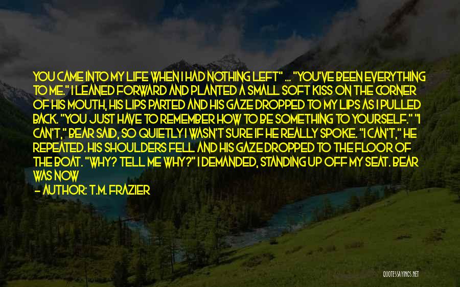 You've Lost Me Now Quotes By T.M. Frazier