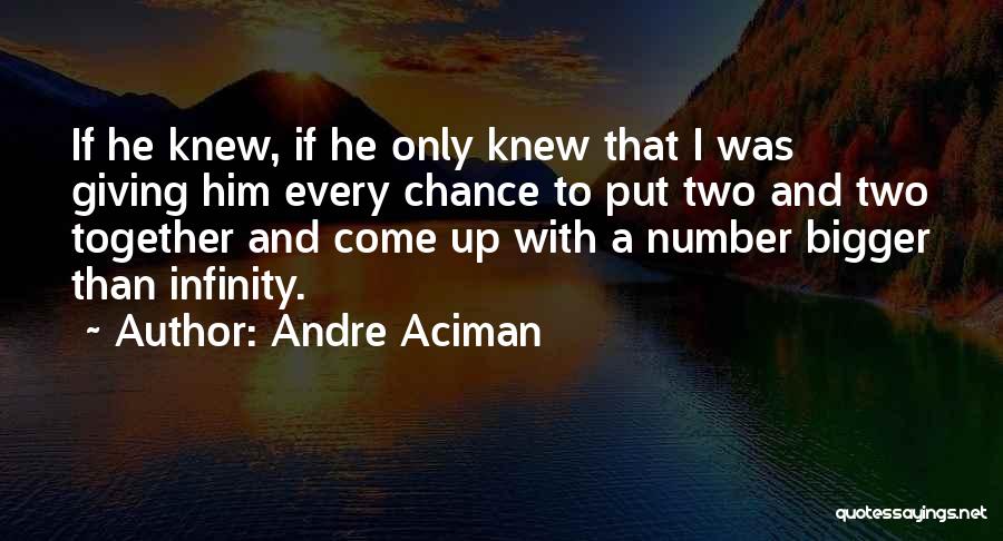 You've Lost Your Chance Quotes By Andre Aciman