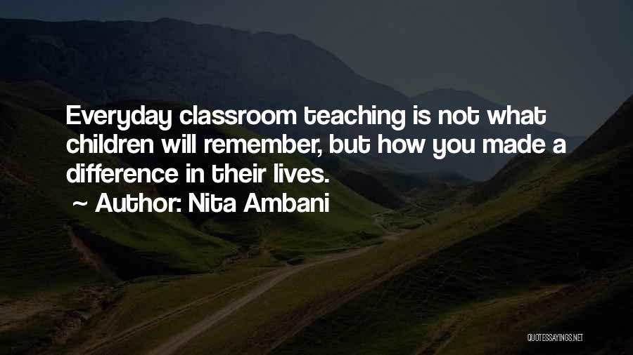 You've Made A Difference Quotes By Nita Ambani