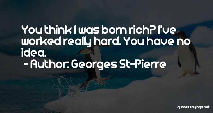 You've Worked Hard Quotes By Georges St-Pierre