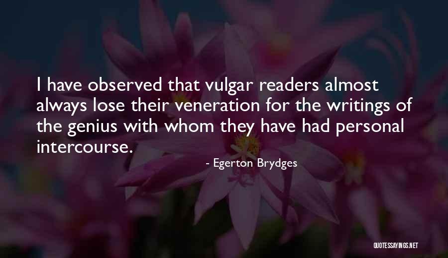Yovana Mendoza Quotes By Egerton Brydges Yovana Mendoza Quotes By Egerton Brydges