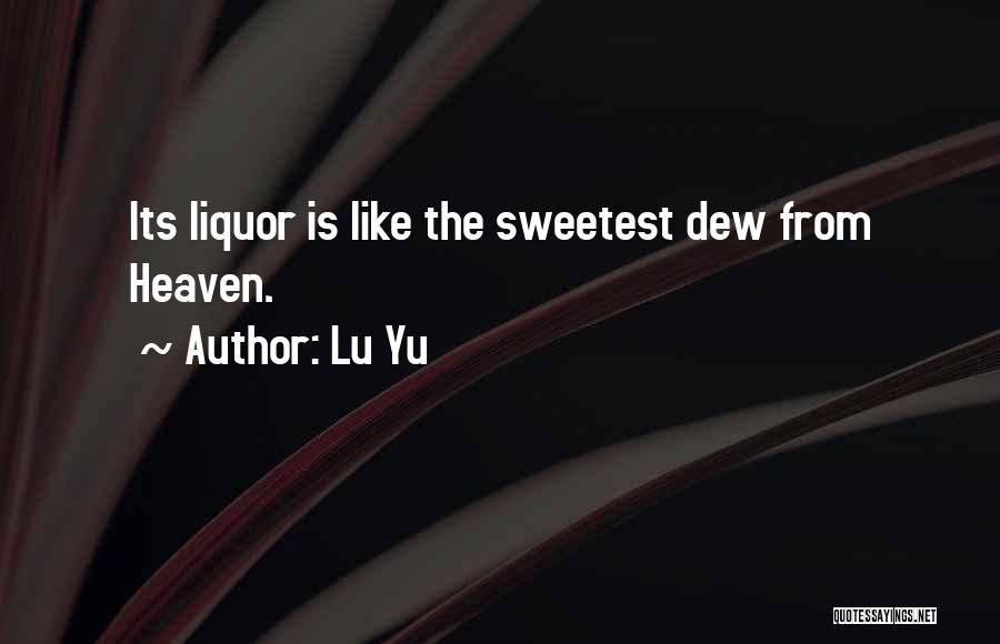 Yu Quotes By Lu Yu