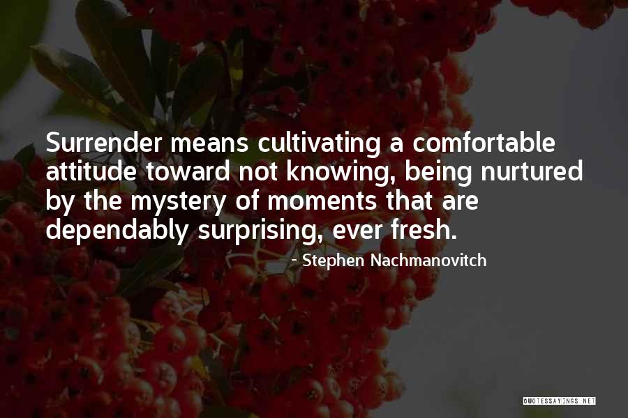 Yucht Steven Quotes By Stephen Nachmanovitch Yucht Steven Quotes By Stephen Nachmanovitch