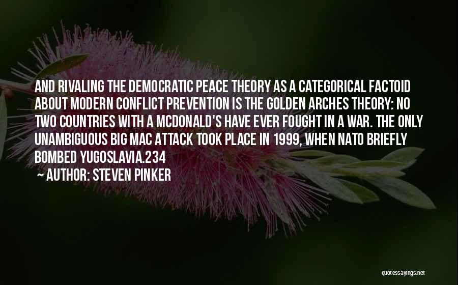 Yugoslavia War Quotes By Steven Pinker