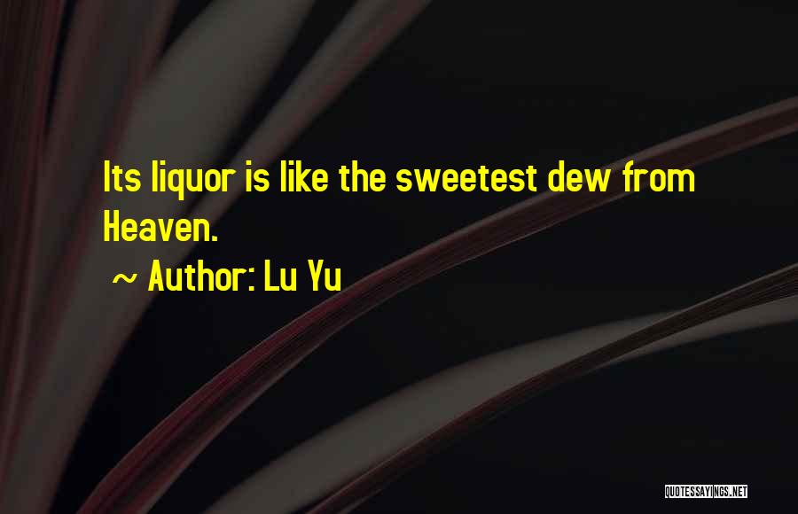 Yu'lon Quotes By Lu Yu