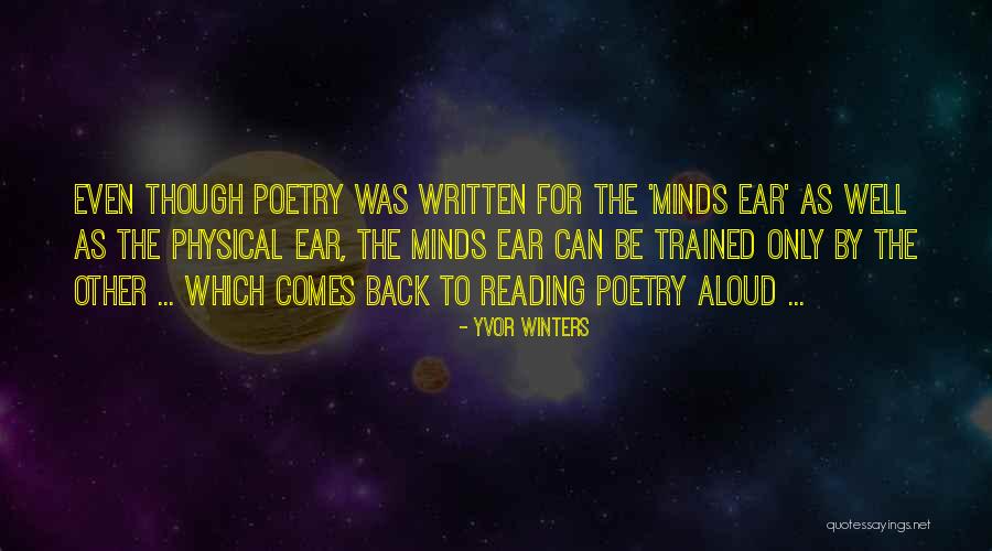 Yvor Winters Quotes 1878057