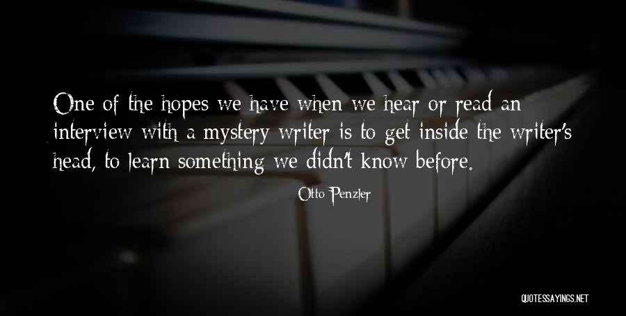 Zach Zenner Quotes By Otto Penzler Zach Zenner Quotes By Otto Penzler