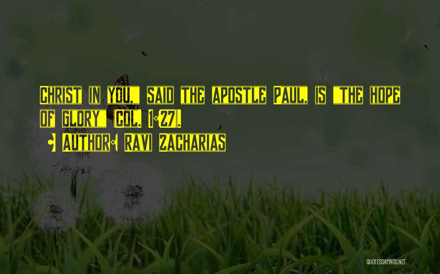 Zacharias Quotes By Ravi Zacharias