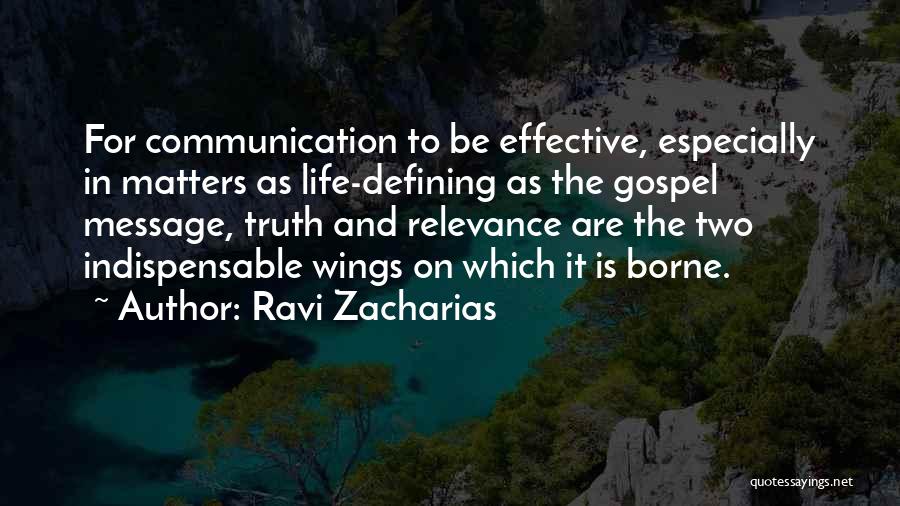 Zacharias Quotes By Ravi Zacharias