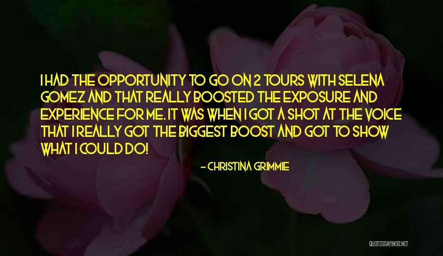 Zaharis Pto Quotes By Christina Grimmie Zaharis Pto Quotes By Christina Grimmie
