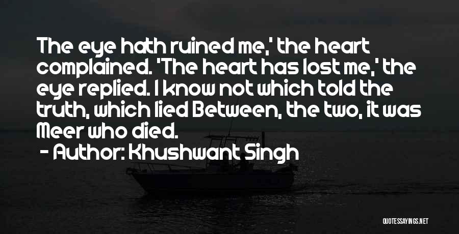 Zammuto My Dogs Eyes Quotes By Khushwant Singh